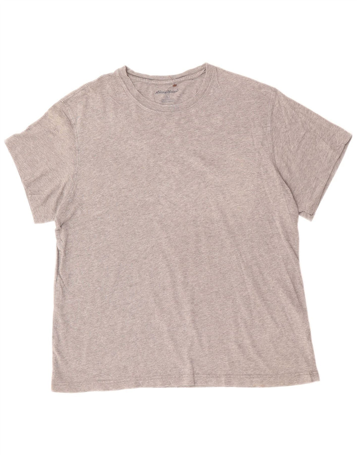 EDDIE BAUER Herren T-Shirt Top Large Grau Baumwolle