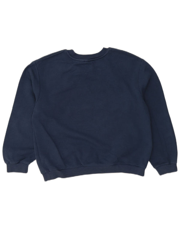 Zara Damen-Sweatshirt „New York Graphic“, Gr. 14, mittleres Marineblau