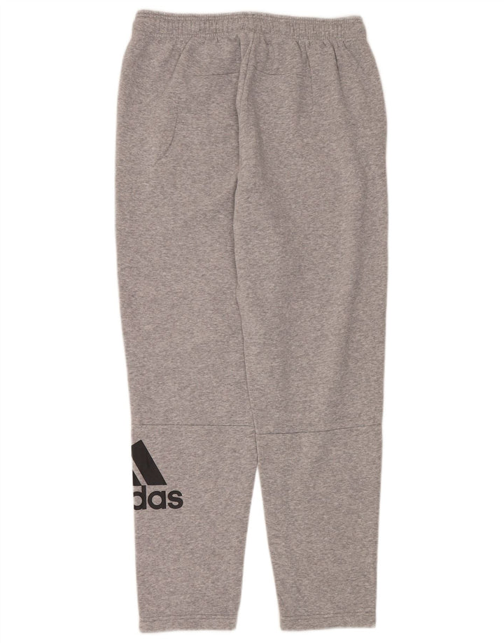 Adidas Herren-Trainingshose mit Grafik, groß, aus grauer Baumwolle