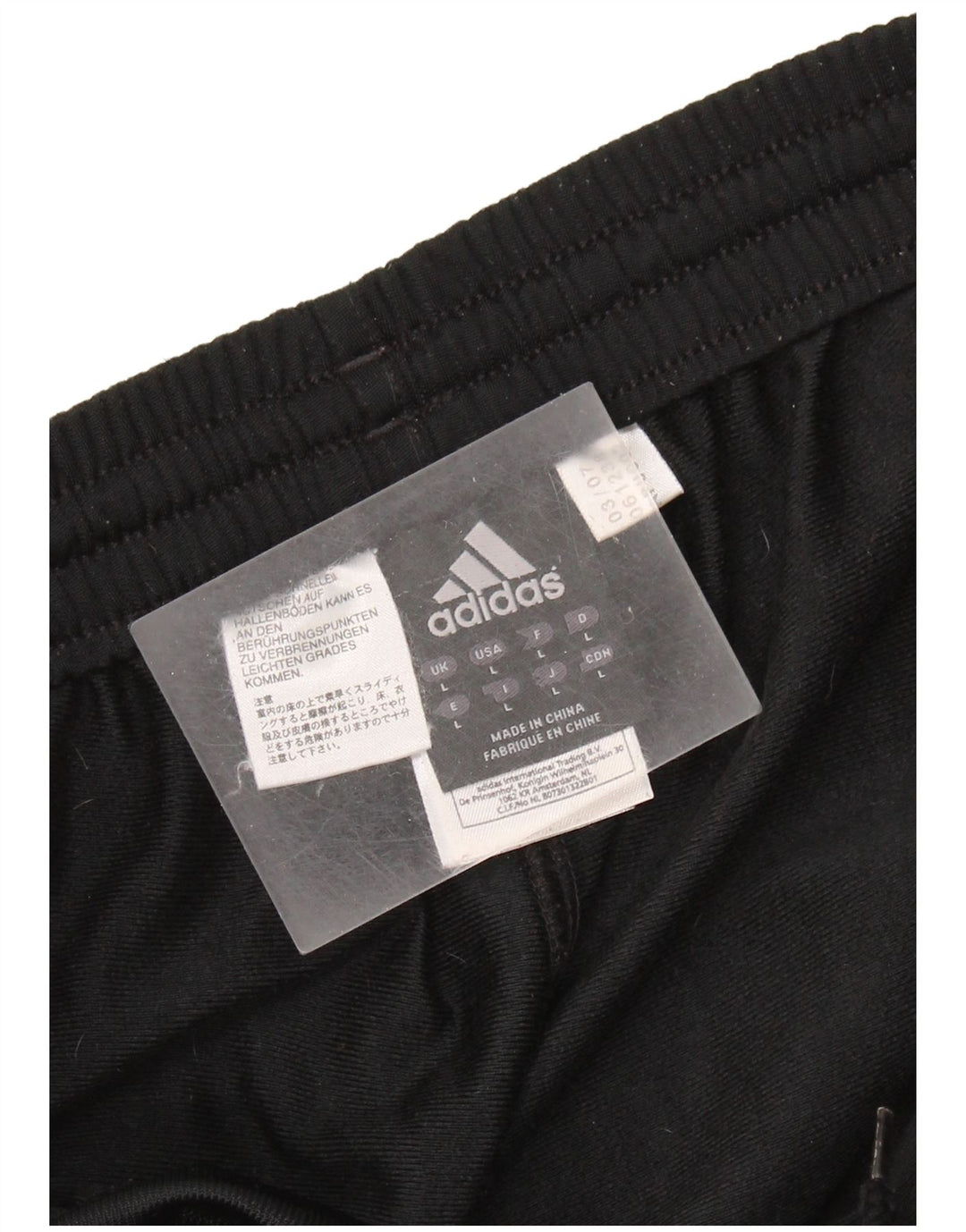 Adidas Herren-Trainingshose, Jogginghose, Größe L, Schwarz, Polyester