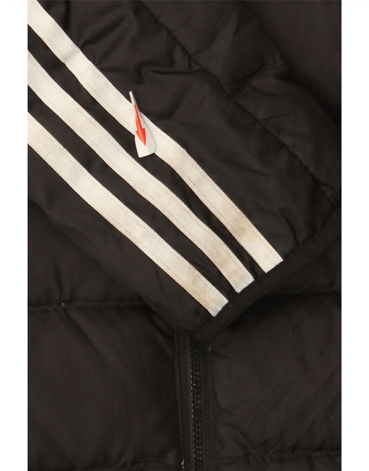 Adidas Herren gepolsterte Jacke UK 36 Small Schwarz Polyester