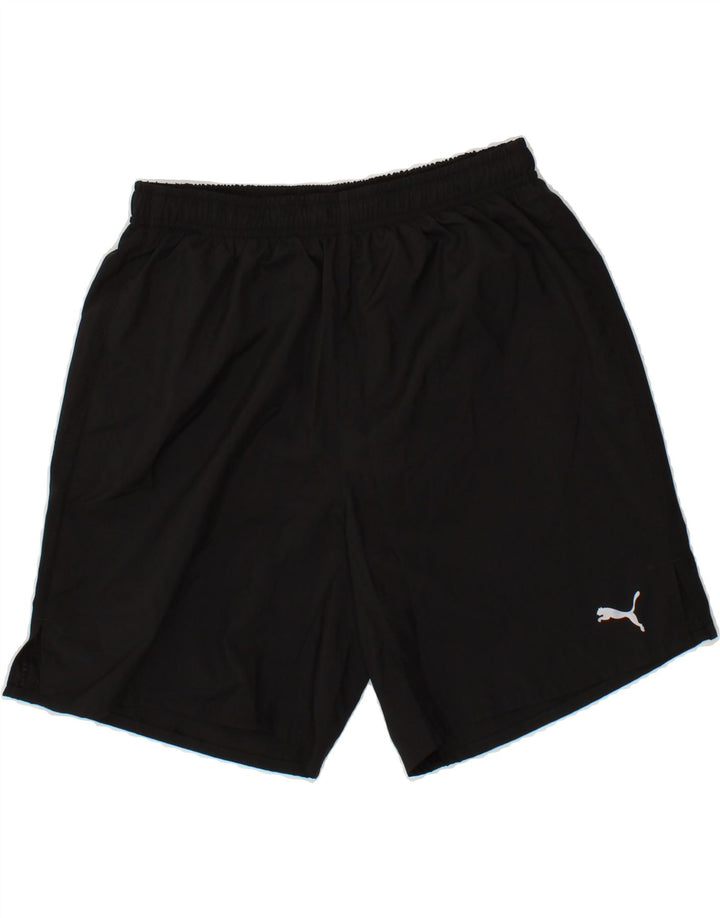 PUMA Mens Sport Shorts Small  Black Polyester Vintage Puma and Second-Hand Puma from Messina Hembry 