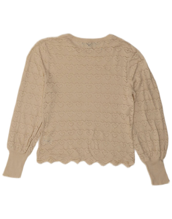 Crew Clothing Damen-Pullover mit U-Boot-Ausschnitt, Gr. 14, Mittel, gebrochenes Weiß