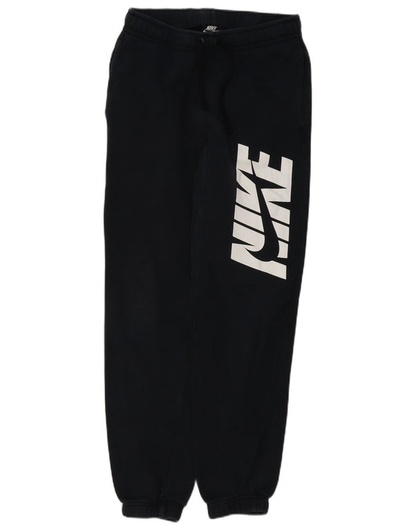 Nike Womens Graphic Trainingshose Jogger UK 4 XS Schwarz Baumwolle