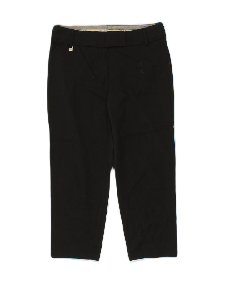ARMANI Womens Straight Cropped Trousers W29 L24 Black | Vintage Armani | Thrift | Second-Hand Armani | Used Clothing | Messina Hembry 