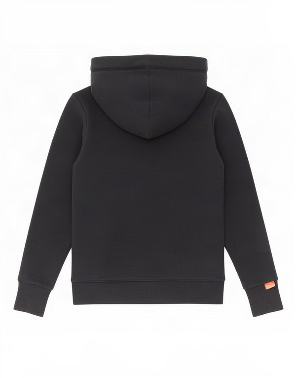 Superdry Womens Zip Hoodie Sweater UK 10 Small Black Cotton