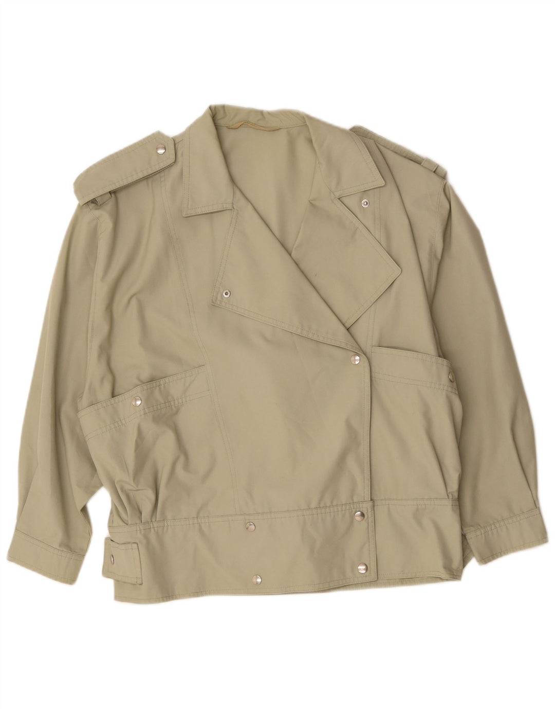 Vintage Damen Militär Bomberjacke UK 20 2XL Khaki