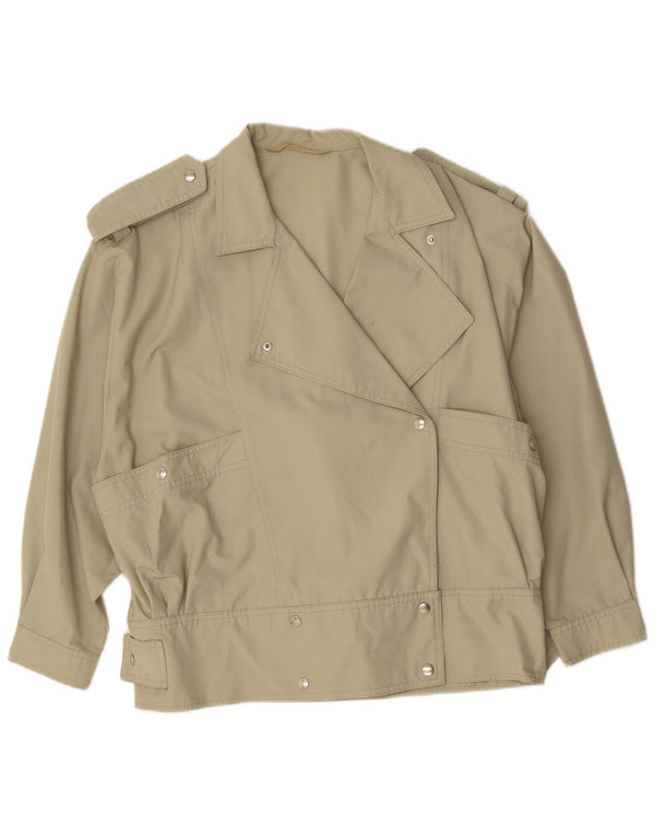 Vintage Damen Militär Bomberjacke UK 20 2XL Khaki