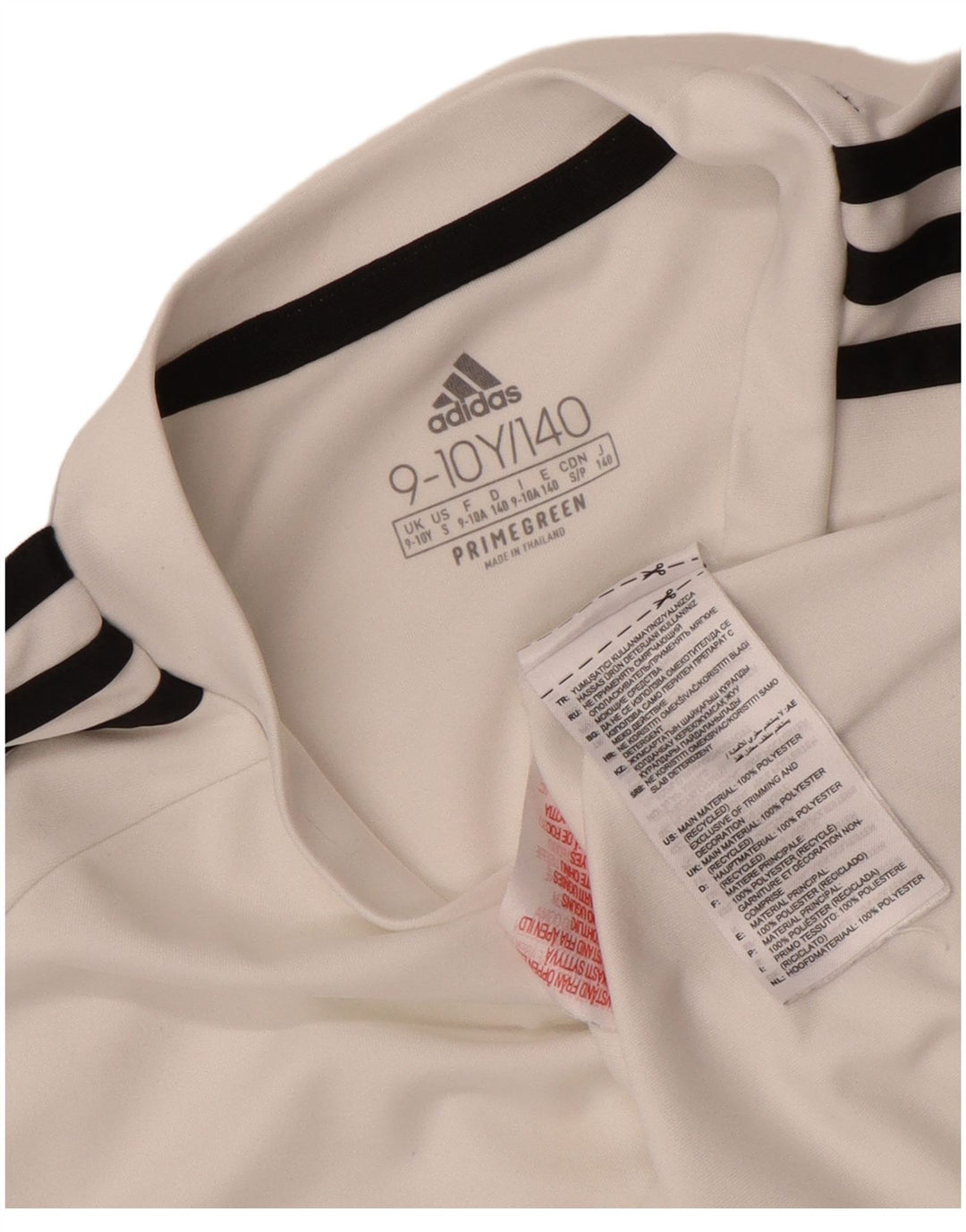 Adidas Jungen Aeroready T-Shirt Top 9–10 Jahre, weißes Polyester