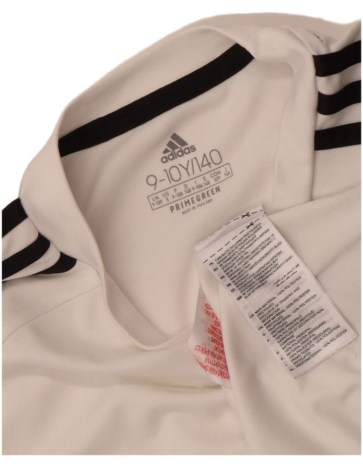 Adidas Jungen Aeroready T-Shirt Top 9–10 Jahre, weißes Polyester