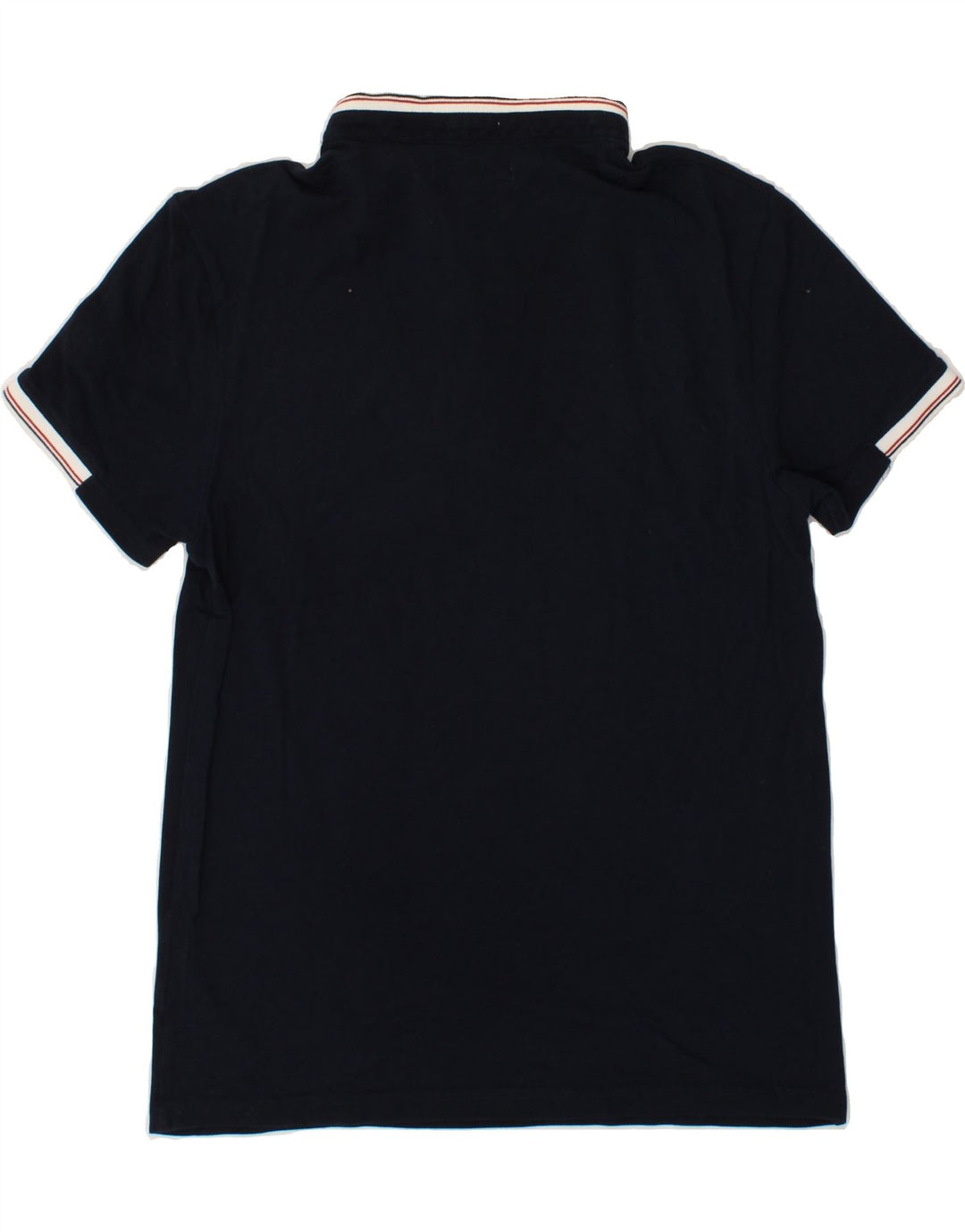 JULES Mens Slim Polo Shirt Medium Navy Blue Vintage Jules and Second-Hand Jules from Messina Hembry 