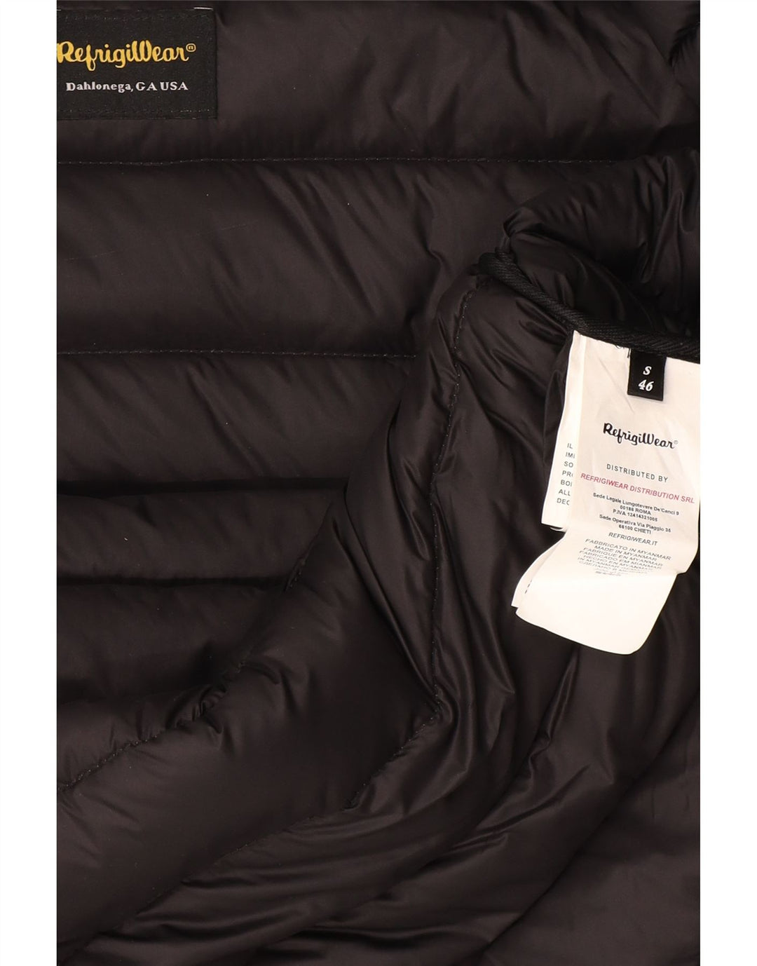 Refrigiwear Herren-Kapuzenjacke, gepolstert, IT 46, Größe S, Grau, Polyamid