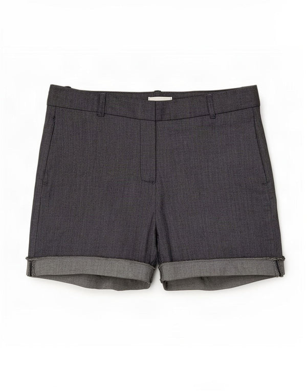Zara Damen Chinoshorts Medium W28 Graue Baumwolle