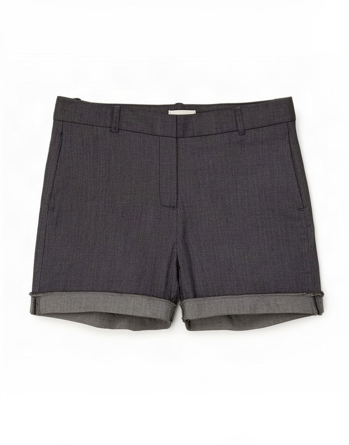 Zara Damen Chinoshorts Medium W28 Graue Baumwolle