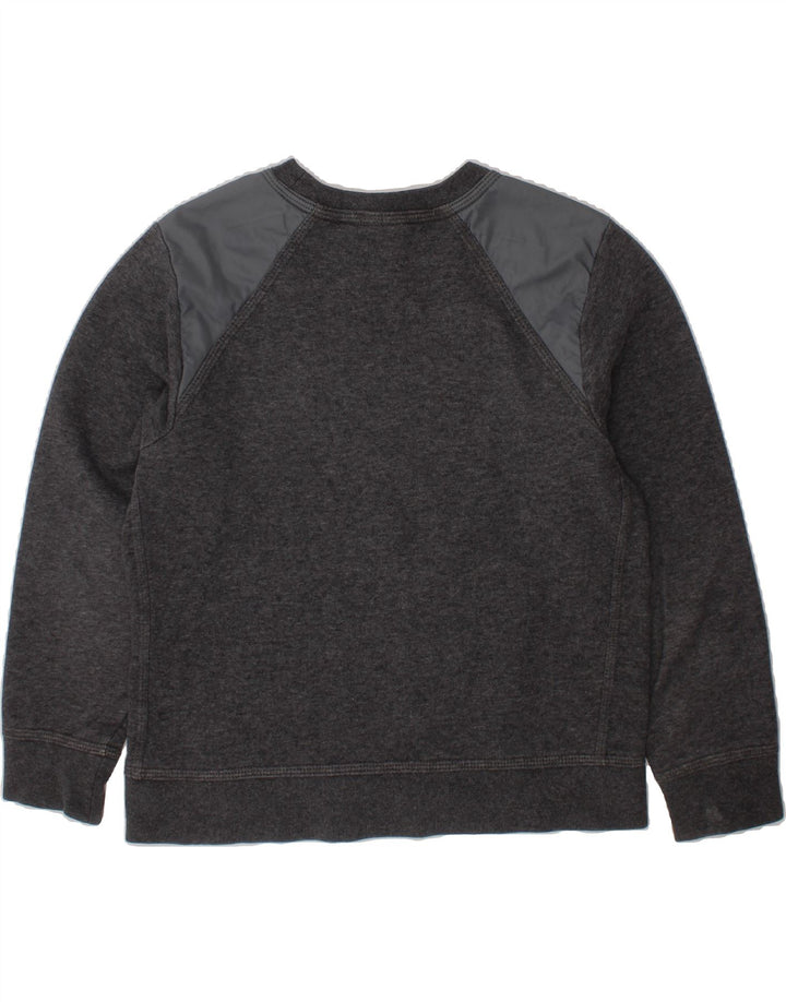 NIKE Boys Graphic Sweatshirt Jumper 5-6 Years Grey Vintage Nike and Second-Hand Nike from Messina Hembry 
