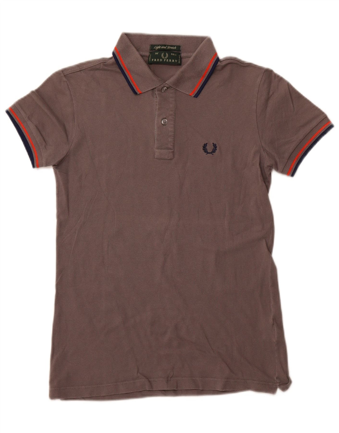 FRED PERRY Herren-Poloshirt, kleine graue Baumwolle