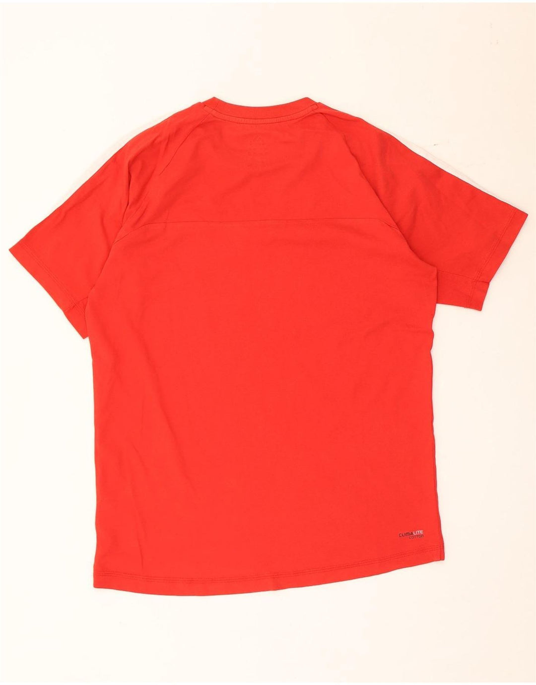 Adidas Herren Climalite T-Shirt Top Mittelrote Baumwolle