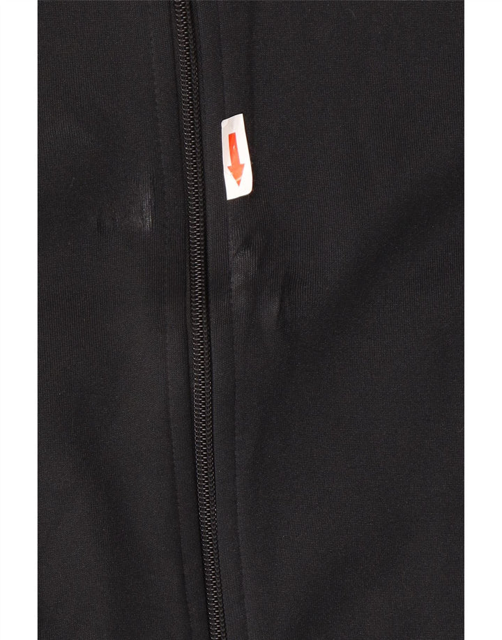 Adidas Herren-Trainingsanzug mit normaler Passform, Oberteil, Größe S, Schwarz, Polyester