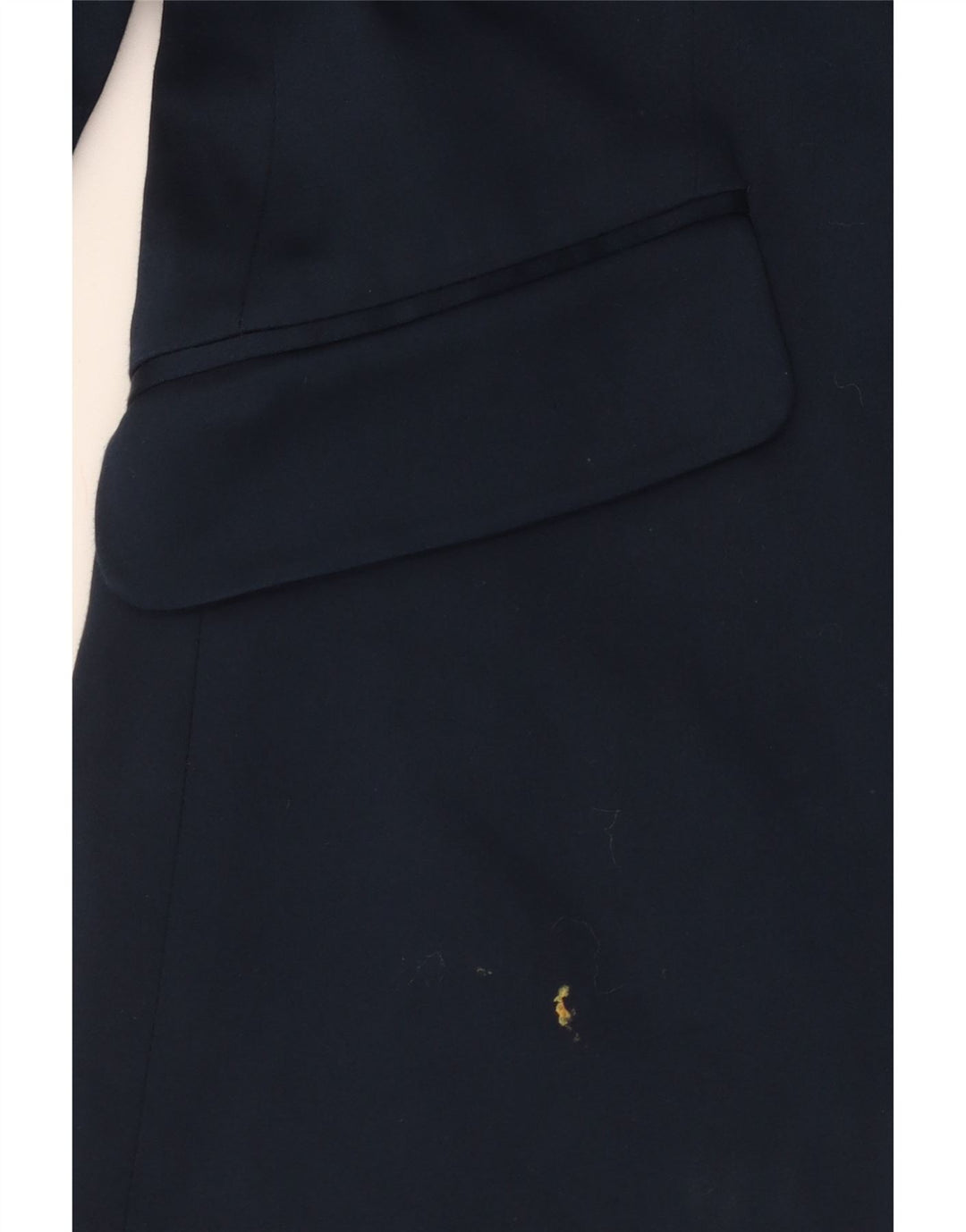 Marks & Spencer Damen-Blazer mit 1 Knopf, UK-Gr. 10, Größe S, Marineblau, Baumwolle