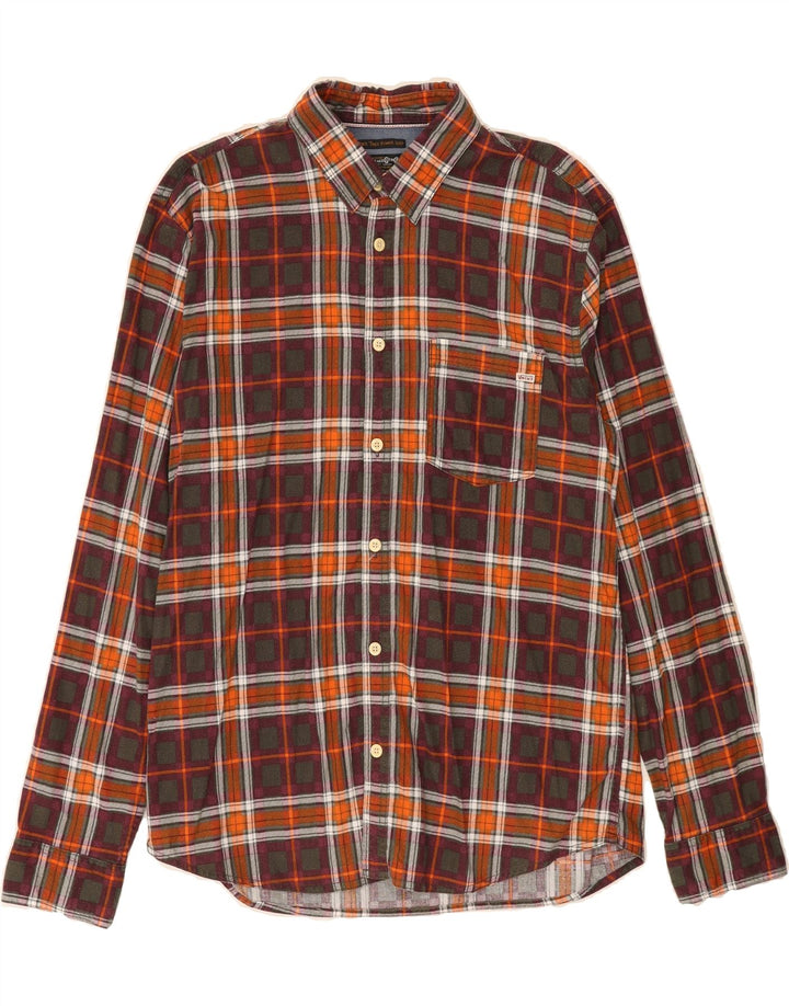 JACK & JONES Mens Flannel Shirt XL Multicoloured Check Cotton Vintage Jack & Jones and Second-Hand Jack & Jones from Messina Hembry 