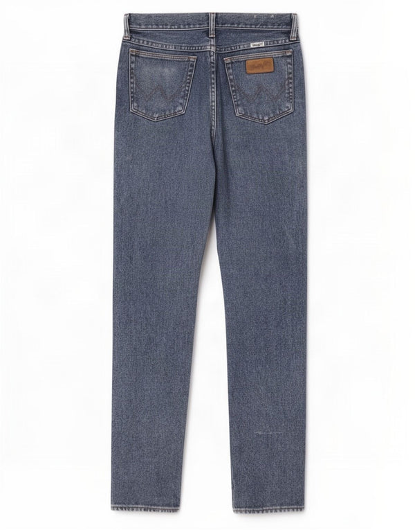 Wrangler Damen Tapered Jeans US 7/8 Medium W28 L28 Blaue Baumwolle