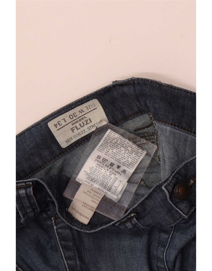 Diesel Damen Fluzi Flared Jeans W30 L34 Blaue Baumwolle
