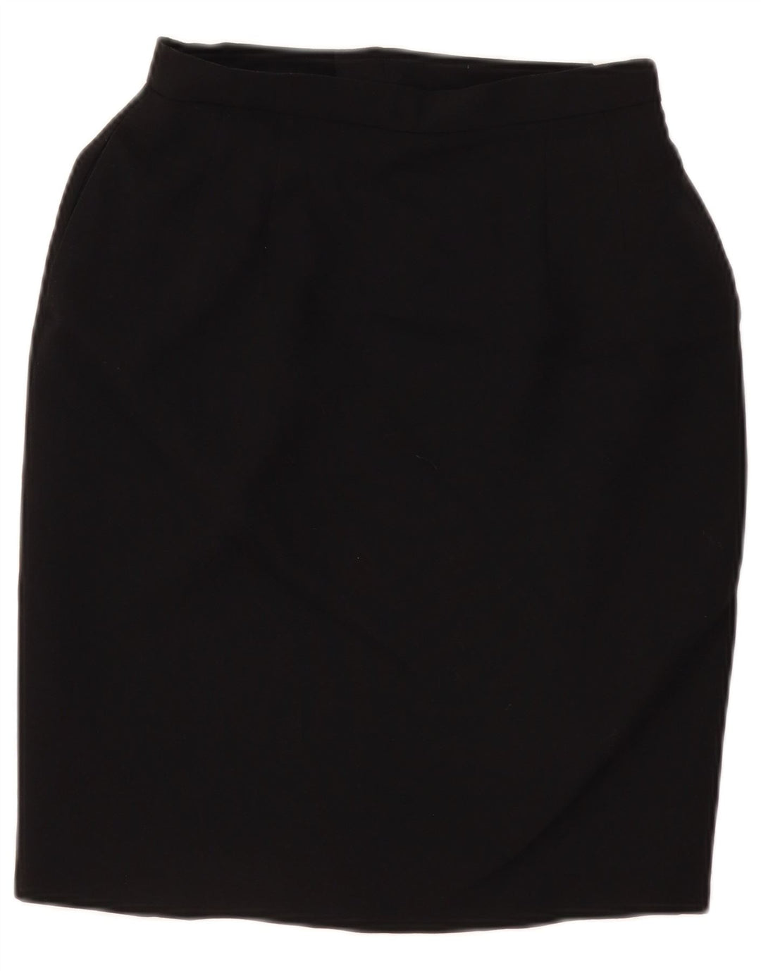 Vintage Damen Bleistiftrock W28 Mittelschwarze Wolle
