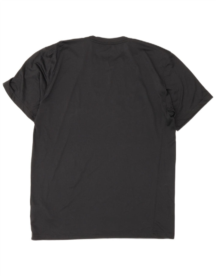 Nike Herren Dri Fit Graphic T-Shirt Top Medium Schwarz Polyester Sport