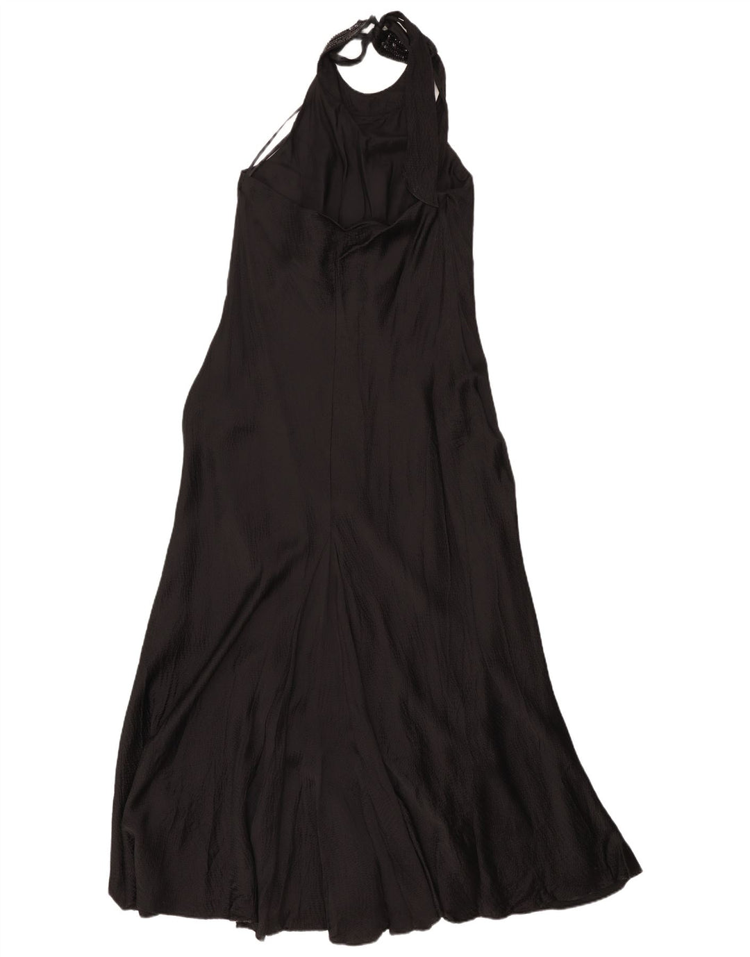 Monsoon Maxi-Neckholder-Kleid für Damen, UK 46, Größe L, schwarze Seide