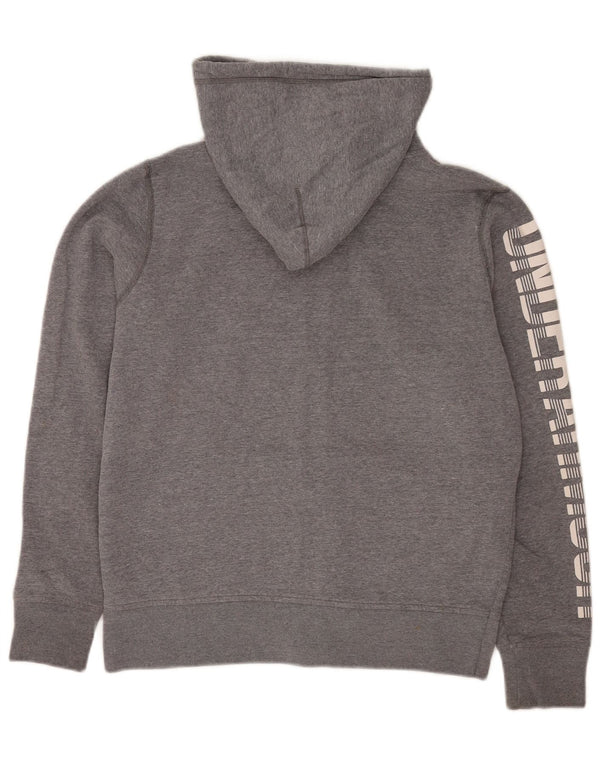 Under Armour Damen Graphic Zip Hoodie Pullover UK 8 Small Grau Sport