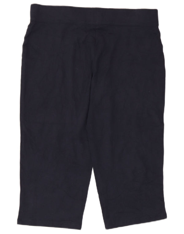 Marks & Spencer Damen Capri-Trainingshose UK 12 Mittel Marineblau
