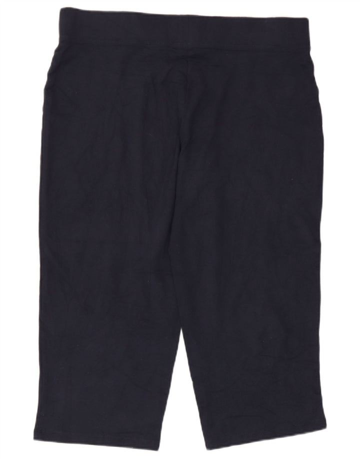 Marks & Spencer Damen Capri-Trainingshose UK 12 Mittel Marineblau