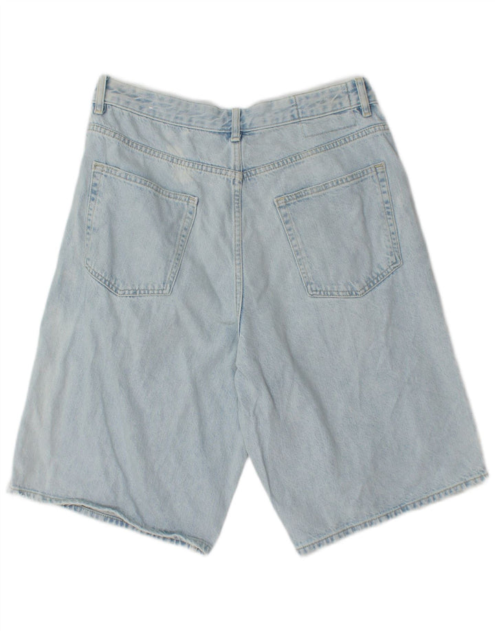 Zara Herren Jeansshorts EU 42 Large W32 Blaue Baumwolle