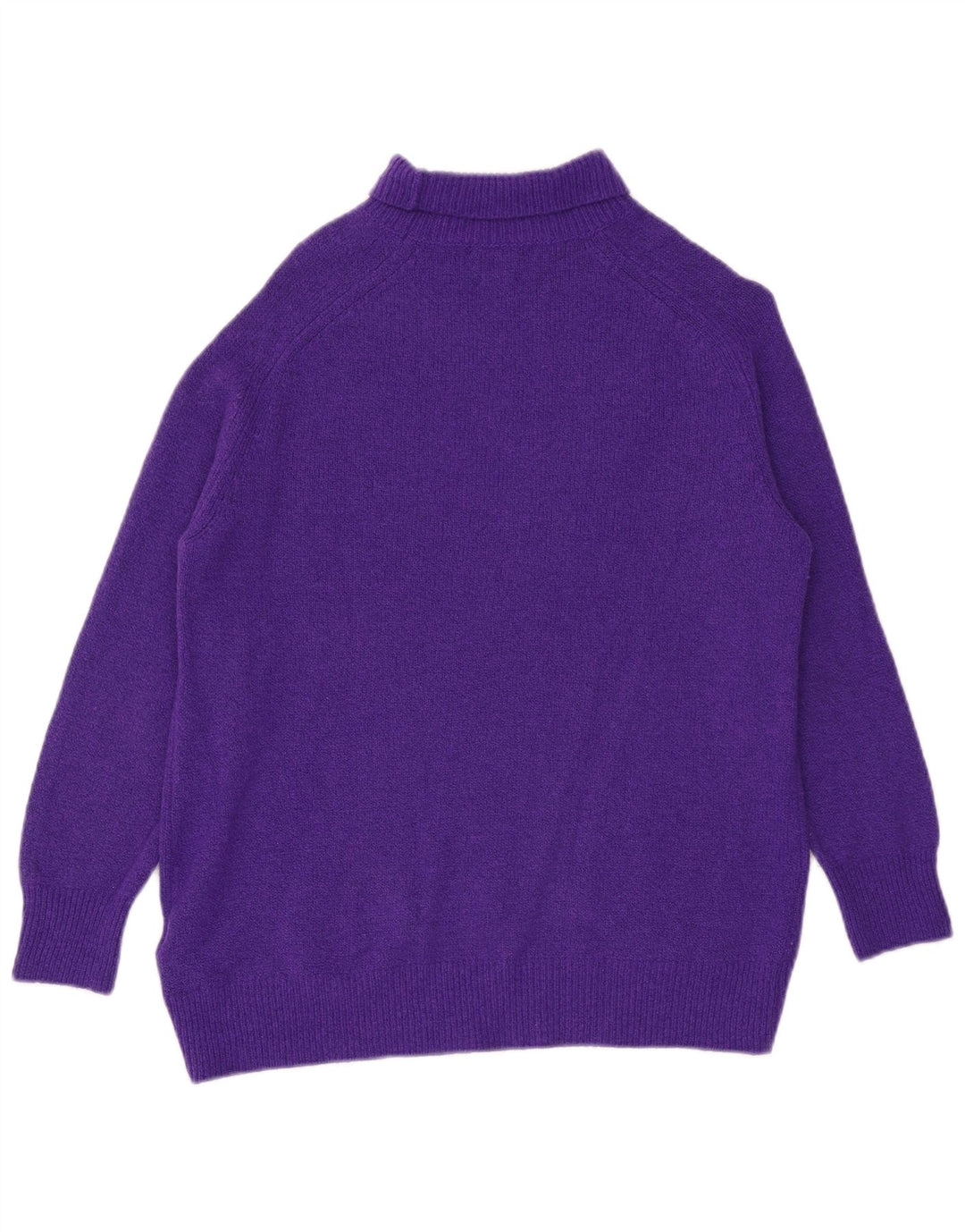 Massimo Dutti Rollkragenpullover für Damen, UK 14, mittelviolette Wolle