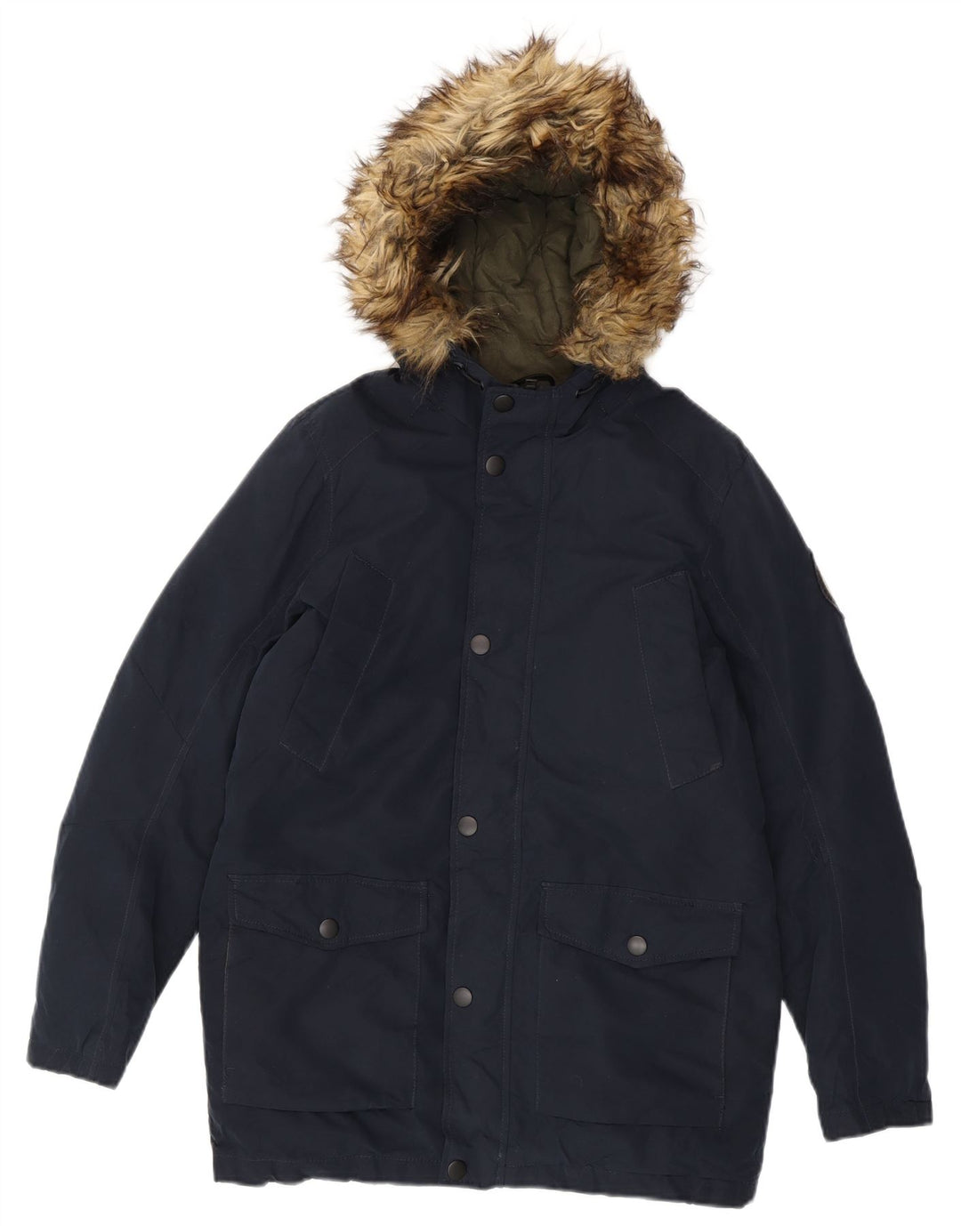 Jack & Jones Jungen-Parka mit Kapuze, 13–14 Jahre, Marineblau