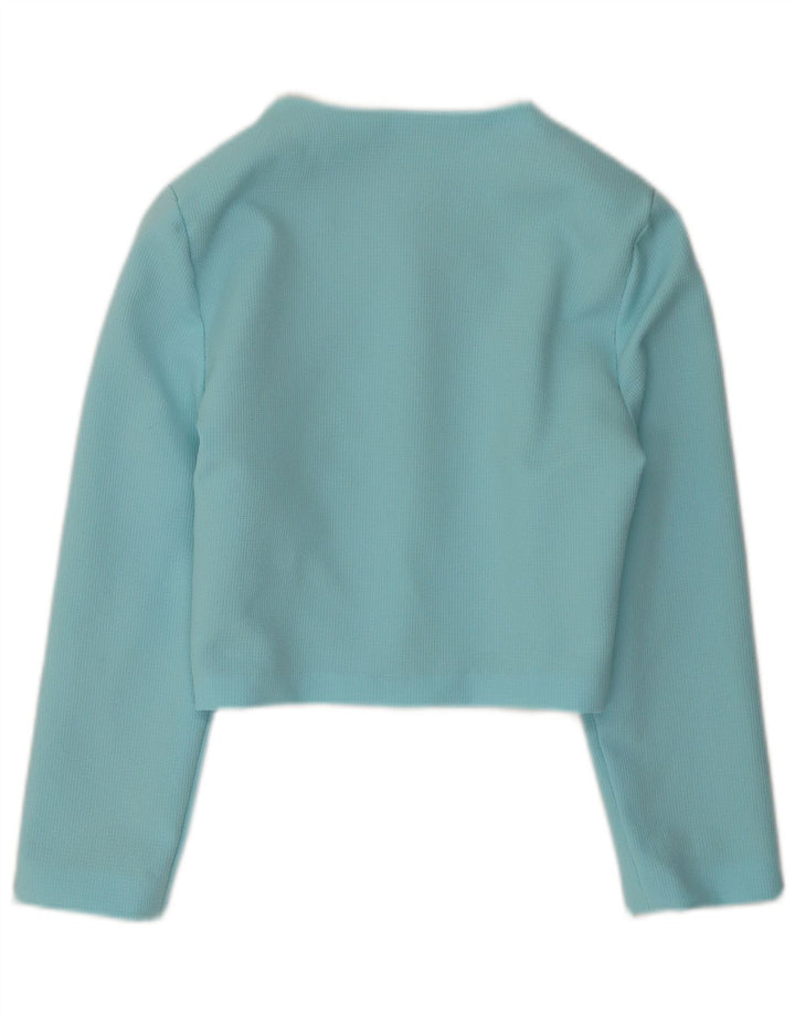 Vintage Damen Bolero Jacke UK 10 Klein Blau