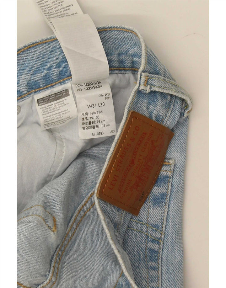 Levi's Herren 501 Straight Jeans W31 L30 Blaue Baumwolle