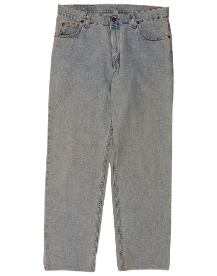 Lee Herren Brooklyn Straight Jeans W36 L30 Blaue Baumwolle