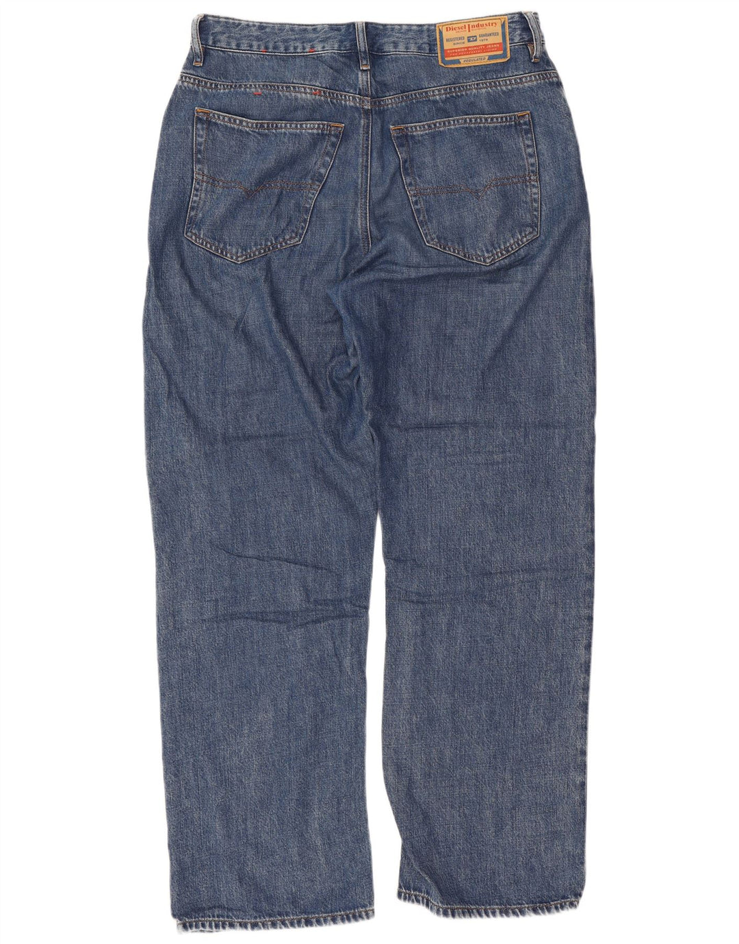 Diesel Herren Loose Jeans W29 L32 Blaue Baumwolle
