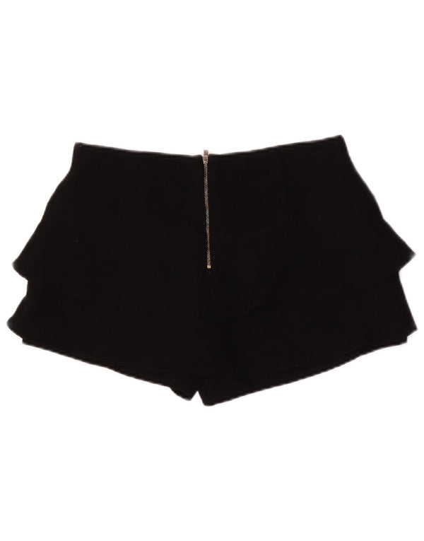 Zara Damen Shorts Medium W28 Schwarz Polyester