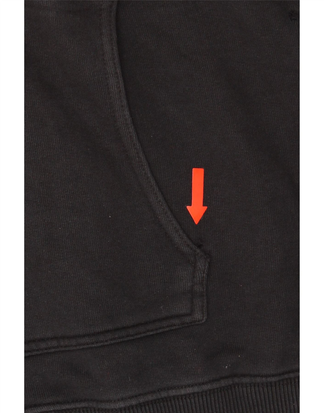 Fila Herren-Kapuzenpullover mit grafischem Reißverschluss, groß, aus schwarzer Baumwolle