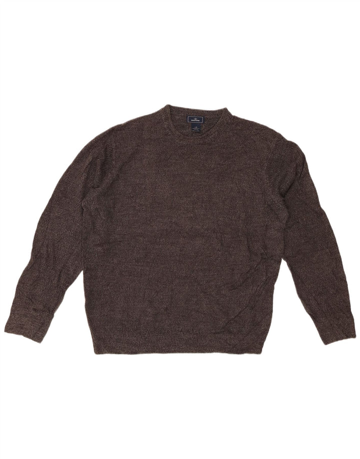 DOCKERS Herren-Pullover mit Rundhalsausschnitt, Größe L, Acryl, Grau