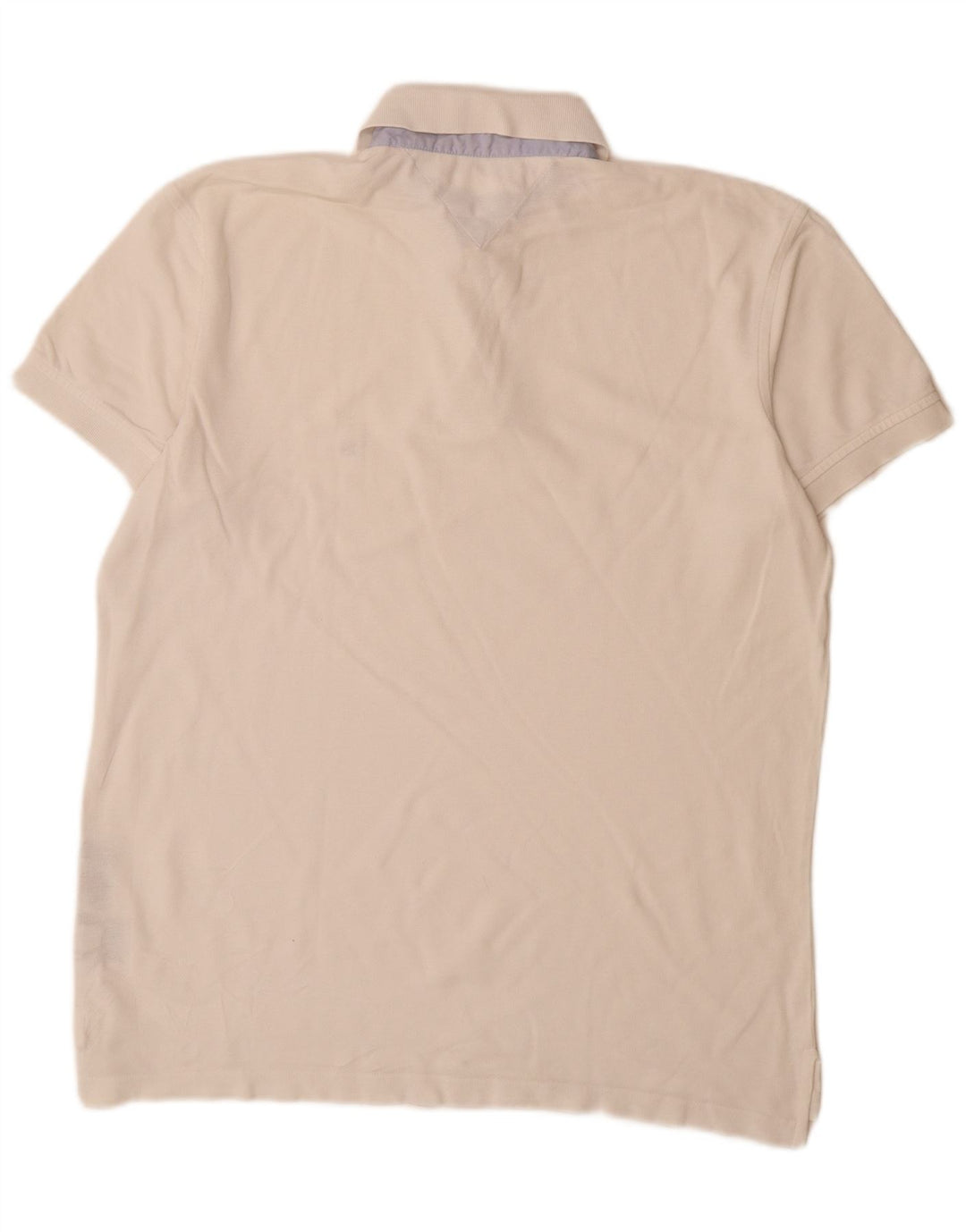 Tommy Hilfiger Herren-Poloshirt, mittelweiße Baumwolle