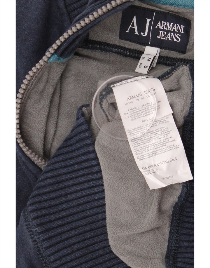 Armani Jeans Herren-Trainingsanzug-Top-Jacke, mittelmarineblaue Baumwolle