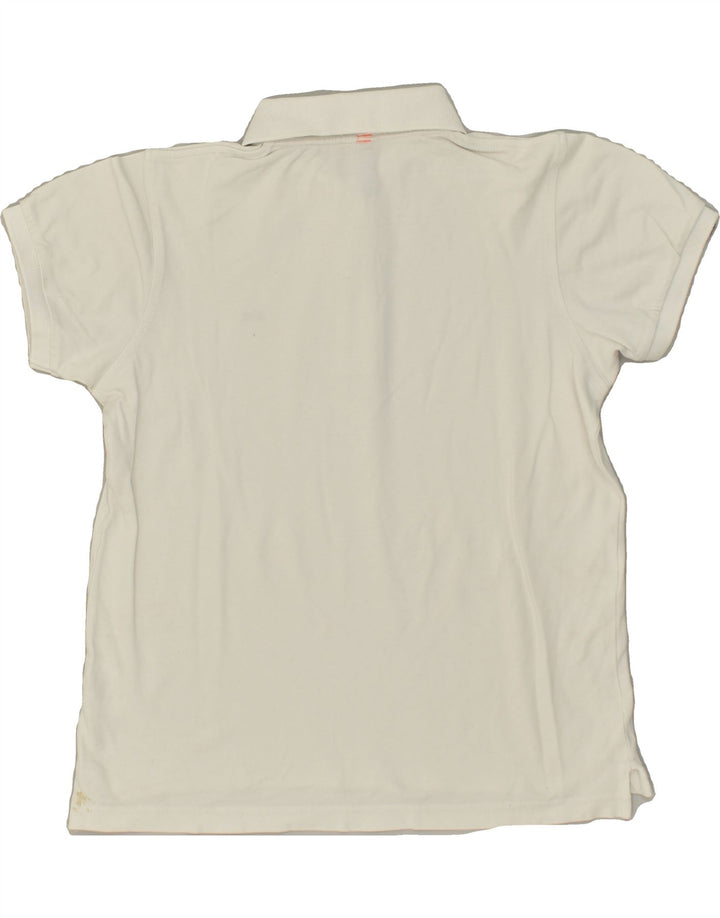 SUN68 Girls Polo Shirt 9-10 Years White Cotton | Vintage Sun68 | Thrift | Second-Hand Sun68 | Used Clothing | Messina Hembry 