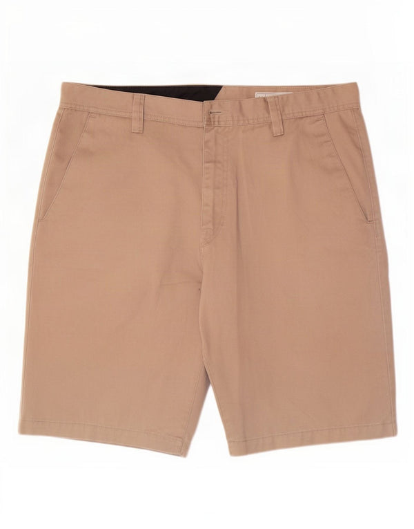 Volcom Herren Chino-Shorts, Größe L, W36, Beige, Polyester