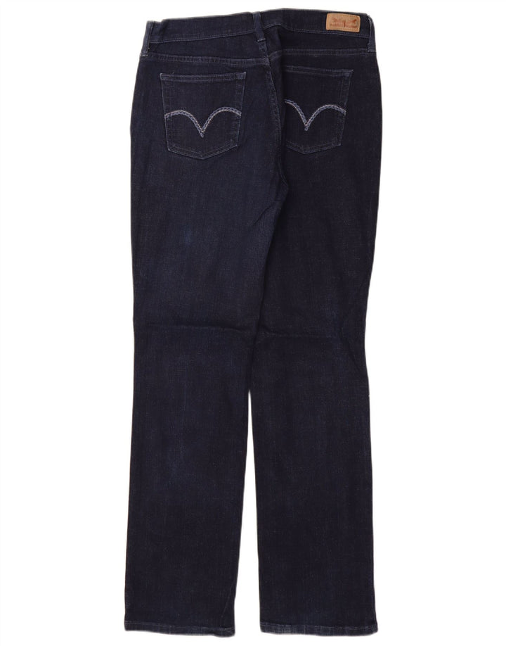 LEVI'S Damen Straight Jeans US 8 Medium W29 L32 Marineblaue Baumwolle