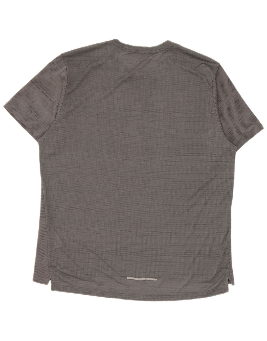 Nike Herren Dri Fit T-Shirt-Oberteil, großes graues Nadelstreifen-Polyester