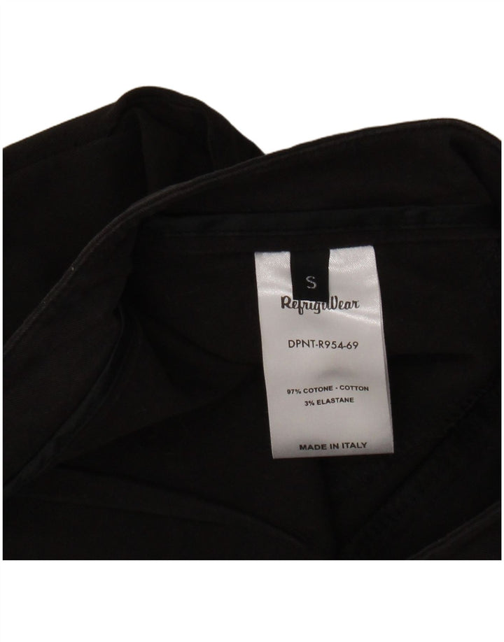 REFRIGIWEAR Gerade geschnittene Damenhose, Größe S, W28, L25, schwarze Baumwolle