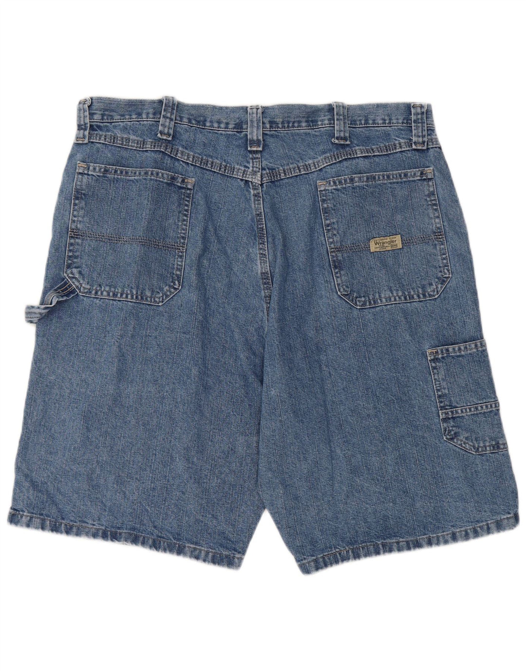 Wrangler Herren Carpenter Denim Shorts W38 XL Blaue Baumwolle